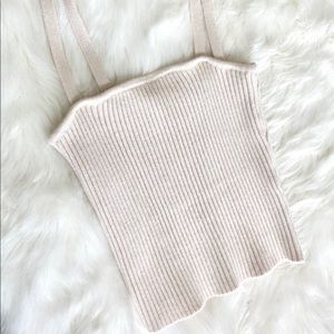 RIBBED ZARA CROPPED TANK